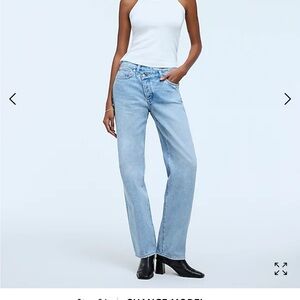 NWT Madewell Low Slung Straight Jean